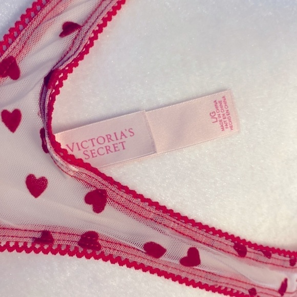 Vintage Victoria’s Secret hearts mesh pj set - Picture 6 of 8